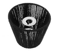 Abat-jour Suspendu Tissé en Papier et Fer, Noir, Simple | Léger, Facile à Installer, Ne Se Déforme Pas, Protection Visuelle, Style Élégant Suspendre