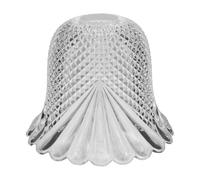 Abat-jour Suspendu Vintage en Verre Blanc pour Douille E14 3,5 CM | Forme Fleur, Remplacement de Plafonnier, Installation Simple, Éclairage Homogène, Cuisine et Entrée