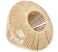 Abat-jour Suspendus Rustiques E27 Tressés Beige en Corde, Décoratifs