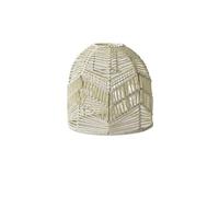 Abat Jour Suspension lanterne en bambou, rotin, osier, abat-jour en bambou tissé à la main, luminaires suspendus(WHITE)