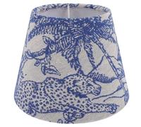 Abat-jour tambour forêt tropicale et motif léopard E14/E27 petit abat-jour décoratif en lin de protection pour bureau, applique murale..