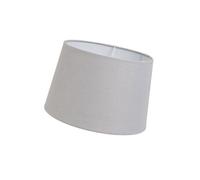 Abat-jour tambour gris hauteur 18,5 cm