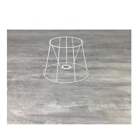 Abat-Jour Tambour - LEALOO - 20 cm - Armature Cone 8 branches - Epoxy anticorrosion - E14