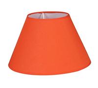 Abat-jour Tambour pour Lampe Orange E27 en Coton Polyester et PVC | Usage Intérieur, Style Rétro Simple et Élégant, Compatible Lampe de Table ou Murale, Finition Soignée