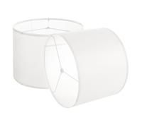 VEVOR Abat-jour tambour moyen housse de lampe 33x33x25 cm 2 pcs lin blanc cassé