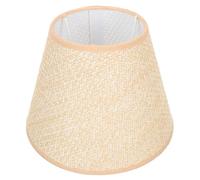 Abat-jour Tissé en Cuir Douille E27, pour Lampe de Table, Maison | Support en Fer, Protège L’éclairage Intérieur, pour Bureau, Chevet, Décoration, Locataires, Noël et Pendaison de Crémaillère