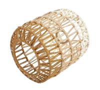 Abat-jour tissé en rotin, couverture de lampe suspendue pour plafond, lampadaire, Style ferme, décoration rustique Boho pour la maison et le bureau