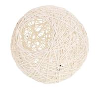 Abat-jour Tissé Rond en Coton Lin Suspendre Rustique