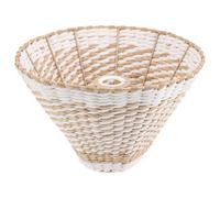 Abat-jour Tressé en Papier pour Lampe E27 E14 Décoratif Rustique