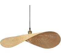Abat-jour Ultra fin en bambou tissé, lustre de Style japonais, panier en rotin naturel, plafonnier creux,Lampe à Suspension