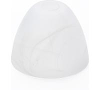 Abat-jour Verre de lampe Verre de remplacement pour douille E14 dimension du trou ø 30mm forme conique en verre, optique fumée, blanc albâtre