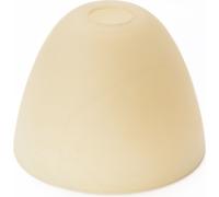 Abat-jour Verre de lampe Verre de remplacement pour douille E14 Dimension du trou ø 30mm Forme conique en verre, aspect fumé, albâtre beige