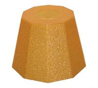 Abat-jour vintage, 10 x 10 x 5 cm, couverture de lumière d'ambiance de camping, diffuseur de lumière, design hexagonal, relaxation extérieure (orange polygonale)