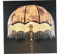 Abat-jour vintage avec pompons, abat-jour victorien à franges, dôme festonné, antique de remplacement pour lampes de table E27, lampadaires 7, 87 x 7, 48 style 2, Figürchen
