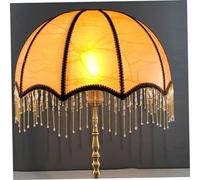 Abat-jour vintage avec pompons, abat-jour victorien à franges, dôme festonné, antique de remplacement pour lampes de table E27, lampadaires 7, 87 x 7, 48 style 1, victorien, Vin