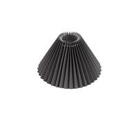 Abat-jour vintage en toile plissée pour lampe de table et plafonnier, moderne, accessoires d'éclairage E27 (gris)