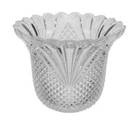 Abat-jour Vintage en Verre Blanc Fleurie pour Plafonnier E14 3,5 CM | Remplacement Abat-jour Verre Suspendu, Finition Rétro, Éclairage Doux, Foyer et Comptoir de Bar