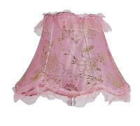 Abat-jour vintage pour lampe de table Accueil abat-jour Vintage tissu perles dentelle florale applique lampe de Table lampadaire couverture(Color20)