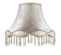 Abat-jour vintage pour lampe de table Accueil abat-jour Vintage tissu perles dentelle florale applique lampe de Table lampadaire couverture(Color1)