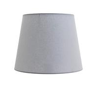 Abat-jour WILLOW au design classique en tissu gris Ø38 cm H:30 cm pour lampadaires avec culot E27