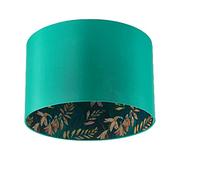 Abat-jours Tambour Contemporain de 40 cm Vert pour Lampes de Table, de Sol et de Suspension, pour Salon et Chambre, E27 E14 60 watts Maxi par Stella & Mag Creative