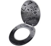 Siège WC MDF Couvercle à Fermeture en Douceur Étoile de Mer Cuvette vidaXL