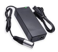 Abatinvo Chargeur de vélo électrique 36 V XLR 3 broches pour Swagtron EB6 Fat-tire, Heybike Cityscape, Giant Bike, Ecotric Starfish Dolphin Peacedove 20", etc. eBike 36 V Chargeur de batterie au