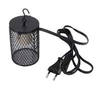 Abatjour en céramique pour lampe de chaleur Antibrûlure Couverture de reptile noir (EU)