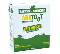 Abatout - Pâte Raticide Souricide - 15 Doses Prêtes à l’Emploi - Efficace Contre Rongeurs Résistants - Intérieur et Extérieur - 150 g, Voir Photo
