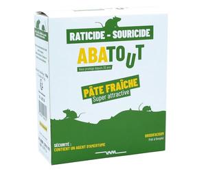 ABATOUT - Raticide et souricide en pâte - prêt à l'emploi - 150 g | Pour la maison et les bâtiments - sachets prêts à l'emploi - action efficace contre les rats et les souris