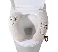 Abattant chauffant pour siège de toilette, 1 paire de coussins thermiques réutilisables | Coussin thermique épais pour toilettes | Pour enfants adultes plus âgés confort hiver climat froid maison