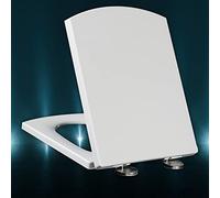 Abattant de Toilette carré, abattant de Toilette Familial à Fermeture Douce et à démontage Rapide, abattant de Toilette Universel de qualité supérieure