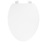 Abattant de Toilette Épais, Blanc, Installation Facile | Surface Lisse, Résistance aux Rayures, Accessoire pour Siège, Joint Pratique, Usage Domestique