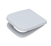 Abattant de toilette Haro 795660102 blanc, avec couvercle, fixation par prise, amovible, système Click-O-Matic