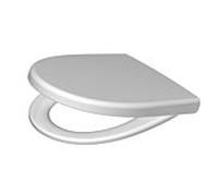 Abattant de toilette Haro Kadett 300 S 791880202 blanc, avec couvercle et fixation en acier inoxydable