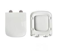 Abattant de Toilette rectangulaire Multifonction à Fermeture silencieuse et silencieuse, Couvercle de Toilette rectangulaire en PP Amovible, Accessoire de Salle de Bain pour cuvettes de Toilette