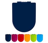 Abattant de Toilette Robuste à Fermeture Douce avec Couvercle Universel réglable à Fermeture Lente et à dégagement Rapide pour Un Nettoyage Facile. Couleurs Disponibles : Rouge, Orange, Bleu Marine