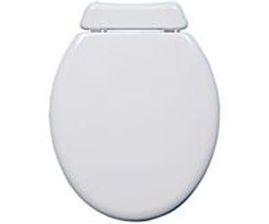 Abattant de toilette universel Haro 7200002 noir, avec couvercle, charnière et panneau arrière en acier inoxydable