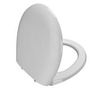 Abattant de toilette VitrA Memoria noir 106-003R409 blanc, en duroplast, avec mécanisme de fermeture amortie