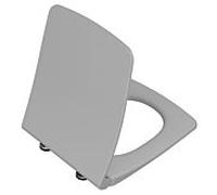 Abattant de toilette VitrA Metropole Slim 122-476R009 avec mécanisme de fermeture amortie et fixation rapide, amovible, gris pierre mat
