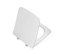 Abattant de toilette VitrA Metropole Slim Wrap 132-401R009 avec mécanisme de fermeture amortie et fixation rapide, amovible, blanc cassé