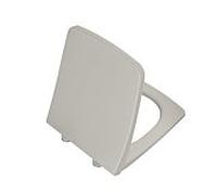 Abattant de toilette VitrA Metropole Slim Wrap 132-420R009 avec mécanisme de fermeture amortie et fixation rapide, amovible, taupe mat