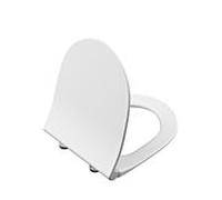 Abattant de toilette VitrA Slim Sento 120-401R009 36,5 x 45 cm, avec mécanisme de fermeture amortie et fixation rapide, Edelweiss