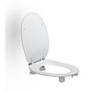 Abattant de toilettes Pressalit Dania avec couvercle, surélevé de 50 mm, blanc
