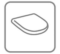 Villeroy & Boch WC O.novo en acier inoxydable match1 blanc