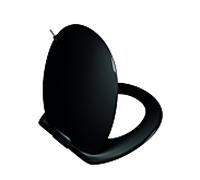 Vitra Istanbul WC siège 166-070-109 noir, sans éclairage de siège à LED, avec fermeture en douceur, charnières en plastique