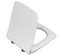 Abattant de toilettes VitrA Metropole Slim 122-401R009 avec mécanisme de fermeture amortie et fixation rapide, amovible, blanc cassé