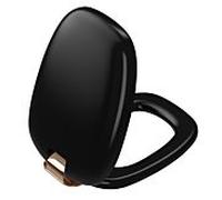 Abattant de toilettes VitrA Plural 126-483-029, 36,4 x 47,6 x 5 cm, avec mécanisme de fermeture amortie et fixation rapide, noir mat/cuivre.