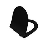 Abattant de toilettes VitrA Sento 120-483R009 36,5 x 45 cm, avec mécanisme de fermeture amortie et fixation rapide, noir mat