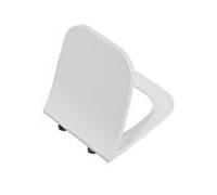 Abattant de toilettes VitrA Shift 191-003R419 avec mécanisme de fermeture amortie, fixation rapide, charnière en acier inoxydable, amovible, blanc brillant